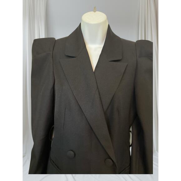•	NWT Express Black Blazer Dress Double Breasted Size Small - Picture 5 of 10
